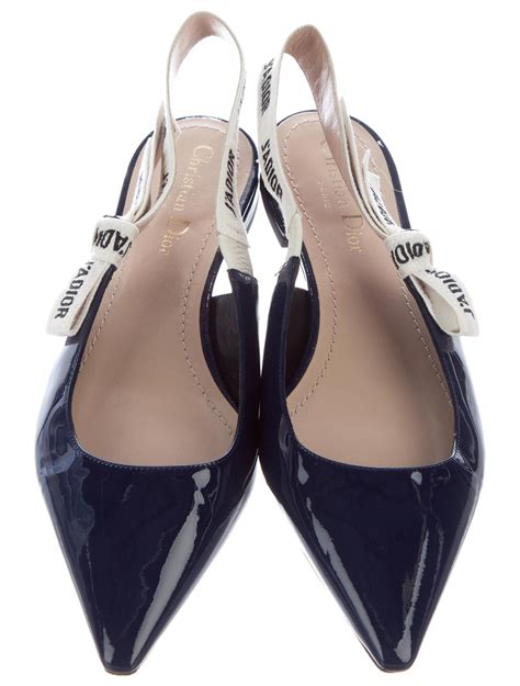 dior sling back heels|christian dior slingback flats.